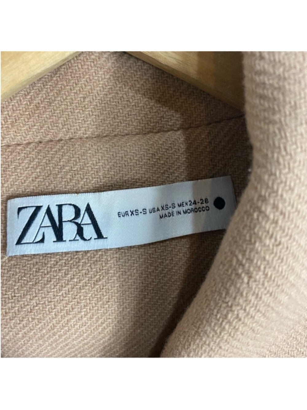 Zara Camel Coat Jacket - Picture 14 of 15